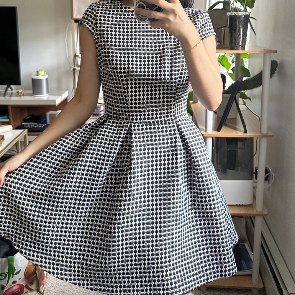 Armani Exchange Patterned A-Line Dress